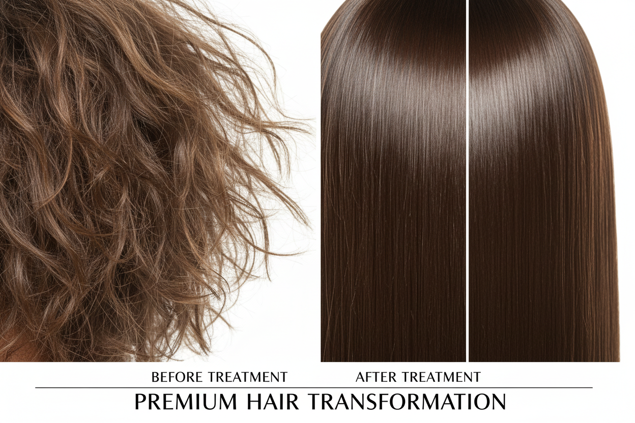 Comparación antes y después del tratamiento con aceite de batana