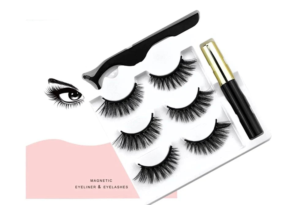 Kit pestañas magneticas 6D + Delineador Magnetico‼️⭐⭐⭐⭐⭐,ULTIMAS UNIDADES,YES‼️(ENVIO GRATIS 🔥)PAGO CONTRA ENTREGA🚛. - mega-store-colombi