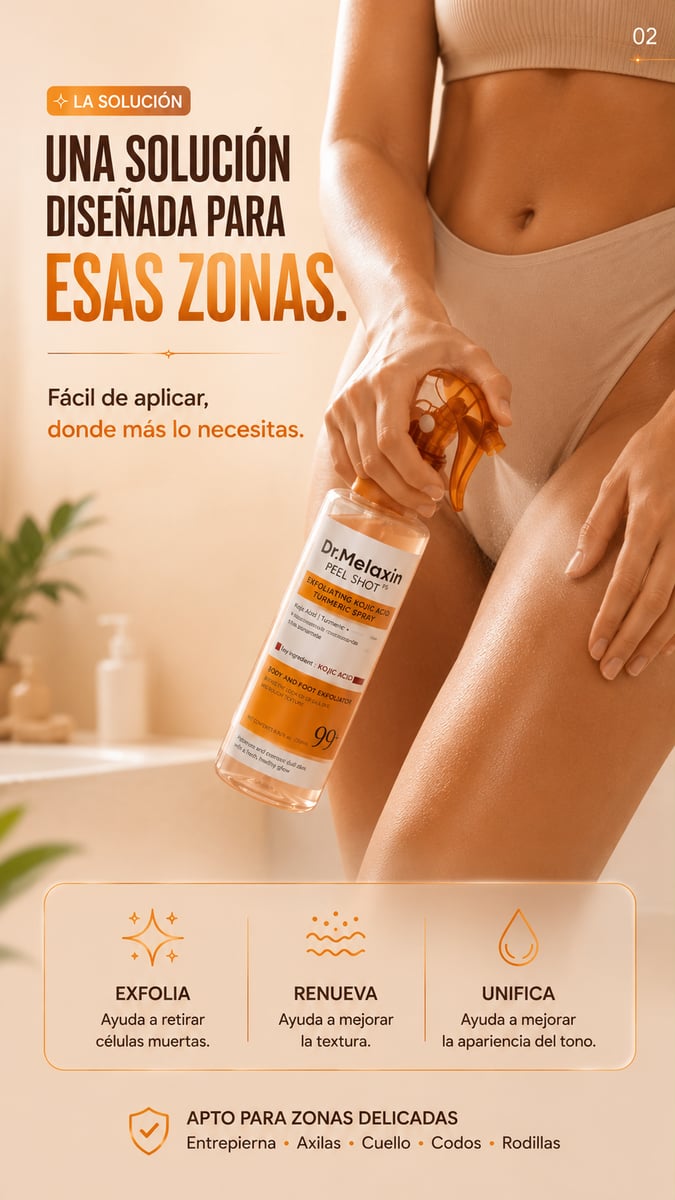 Dr. Melaxin Peel Shot – Spray Exfoliante con Cúrcuma
