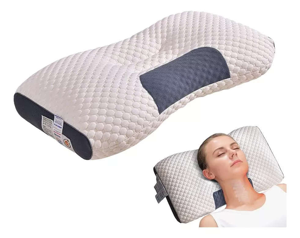 Almohada Cervical Ergonómica 3D – Alivio Total para Cuello y Espalda(ENVIO GRATIS )PAGO CONTRA ENTREGA⭐⭐⭐⭐⭐
