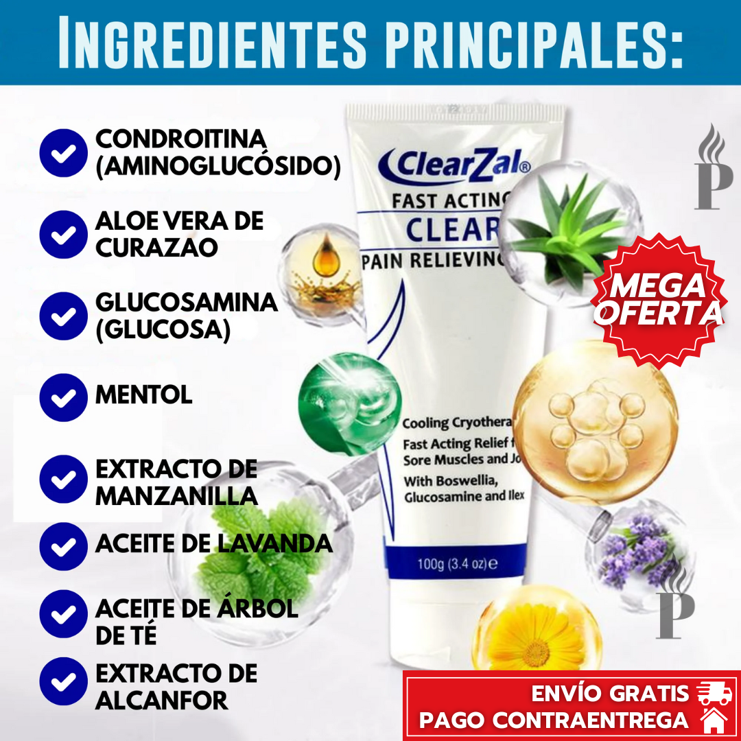 ClearZal™ - Alivio Rápido y Efectivo para Dolores Musculares y Articulares, 60ml⭐⭐⭐⭐⭐,,(ENVIO GRATIS 🔥)PAGO CONTRA ENTREGA🚛