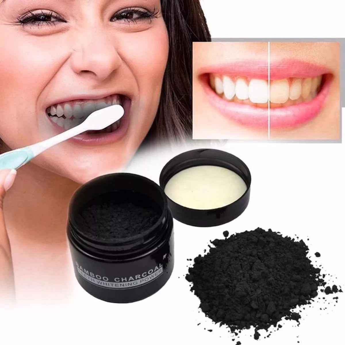 Blanqueador Dental  Carbon  Organico Activado1⭐⭐⭐⭐⭐,Ultimas Unidades,‼️(Envio Gratis 🔥)Pago Contra Entrega🚛. - mega-store-colombi