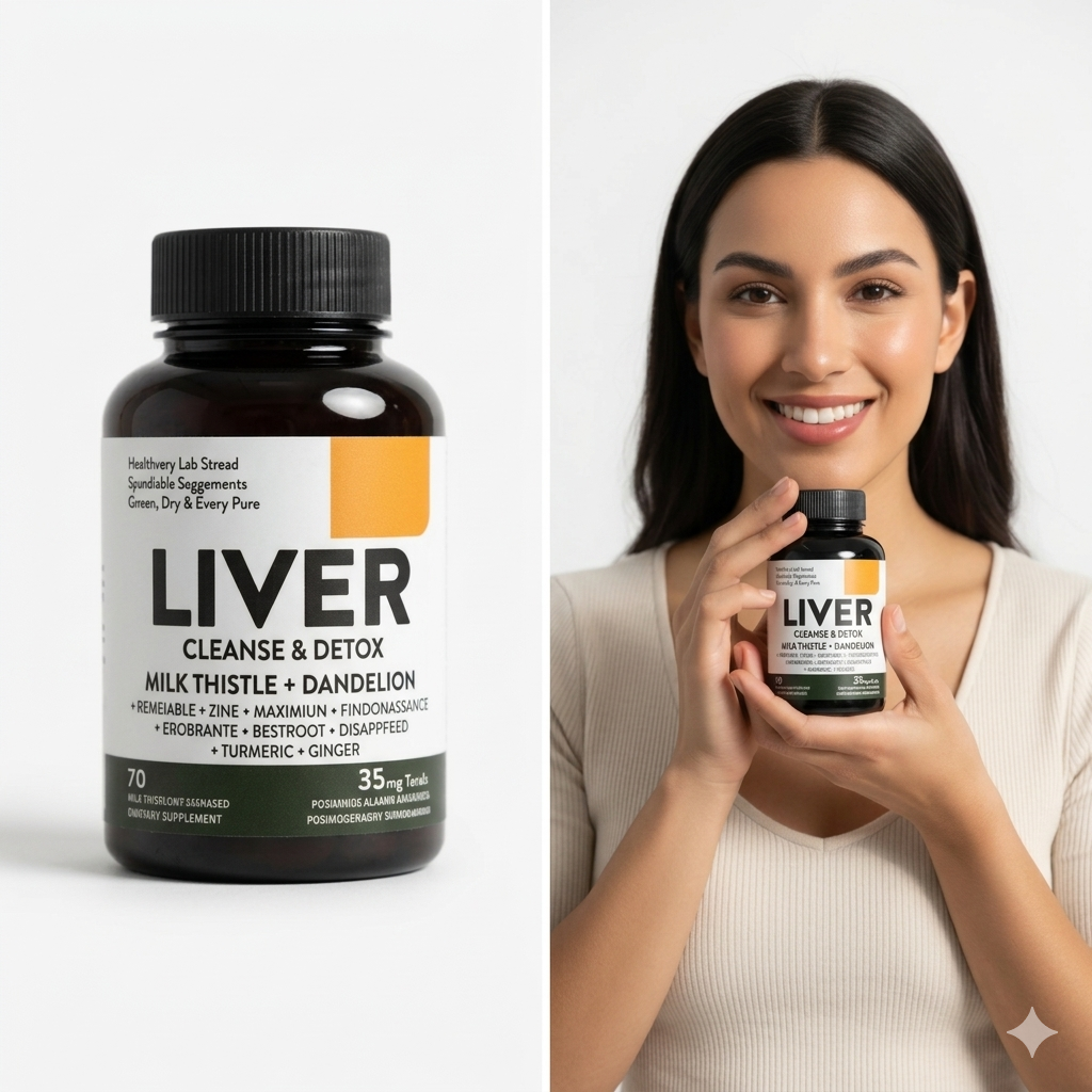 Suplemento Liver Cleanse & Detox - Milk Thistle + Dandelion (ENVIO GRATIS )PAGO CONTRA ENTREGA⭐⭐⭐⭐⭐