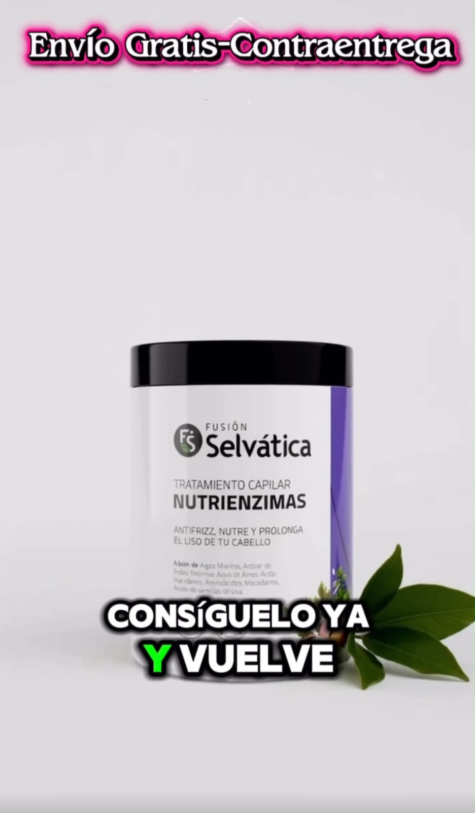 Kit Tratamiento Capilar Nutrienzimas + Sérum Brillo y Suavidad – Fusión Selvática, (ENVIO GRATIS )PAGO CONTRA ENTREGA⭐⭐⭐⭐⭐