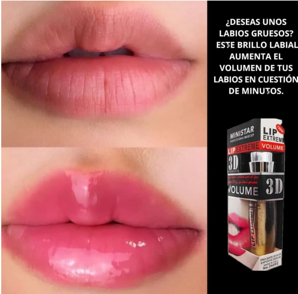 Lip extreme 3D Balsamo Aumento de  Volumen de labios Jengibre1⭐⭐⭐⭐⭐(ENVIO GRATIS 🔥)PAGO CONTRA ENTREGA🚛. - mega-store-colombi