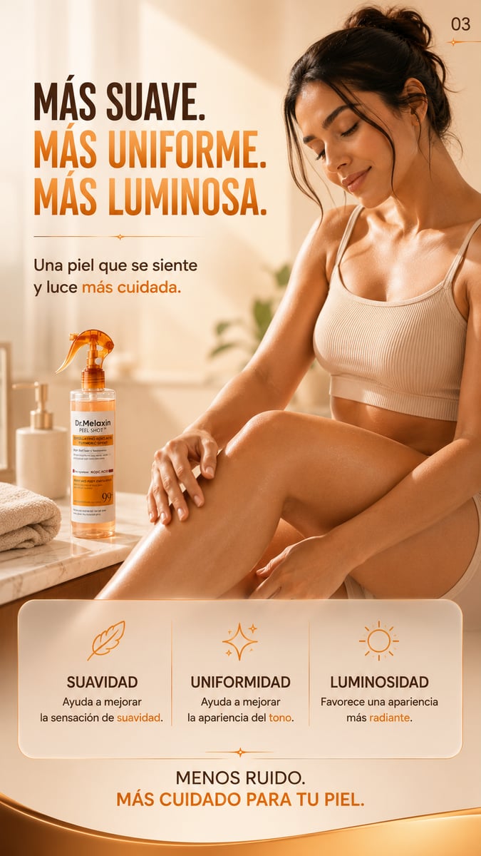 Dr. Melaxin Peel Shot – Spray Exfoliante con Cúrcuma