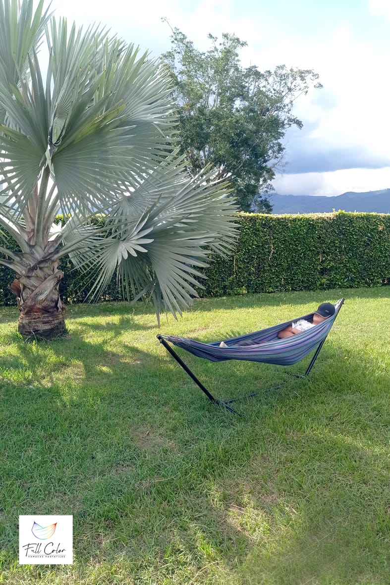 HAMACA PORTATIL SOPORTE METALICO+TULA⭐⭐⭐⭐⭐ (ENVIO GRATIS 🔥)PAGO CONTRA ENTREGA🚛. /