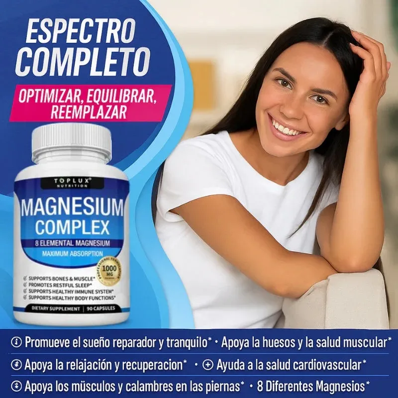 Magnesium Complex — Bienestar Diario para Tu Cuerpo y Tu Mente (ENVIO GRATIS )PAGO CONTRA ENTREGA⭐⭐⭐⭐⭐