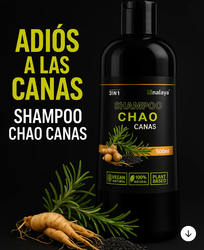 Shampoo  CHAO  CANAS⭐⭐⭐⭐⭐ (ENVIO GRATIS 🔥)PAGO CONTRA ENTREGA🚛.