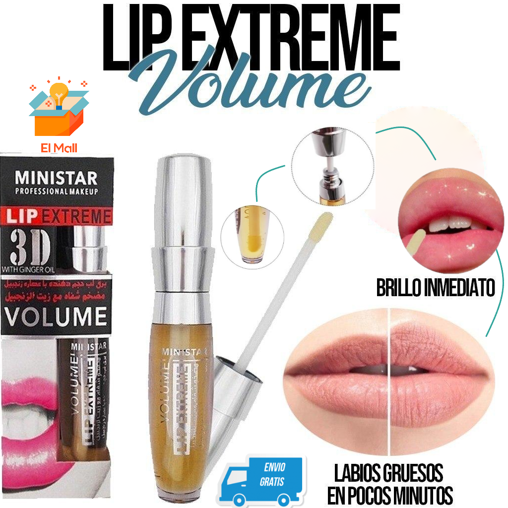 Lip extreme 3D Balsamo Aumento de  Volumen de labios Jengibre1⭐⭐⭐⭐⭐(ENVIO GRATIS 🔥)PAGO CONTRA ENTREGA🚛. - mega-store-colombi